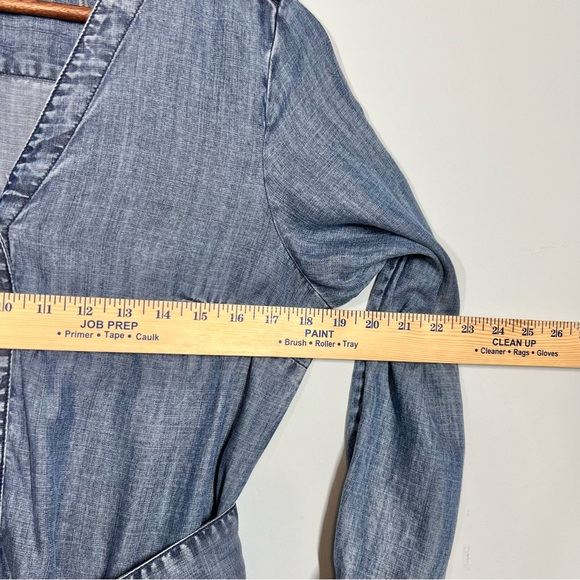 Soft Surroundings Women’s PS Chambray Jumpsuit 100% Tencel Petite 093024 - Picture 8 of 10